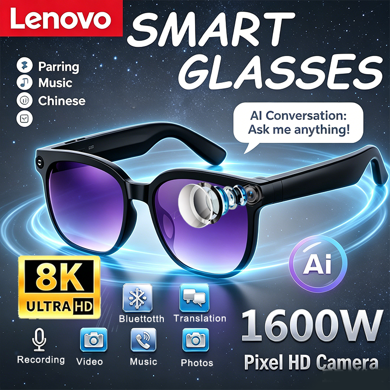 Smart Glasses Lens - Lenovo Remote Control AI Smart Glasses