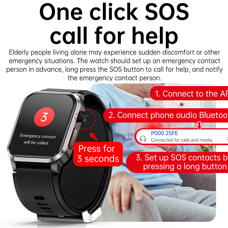 P300pro BT Call Air Pump Airba - Fall Detection Watch avis et prix