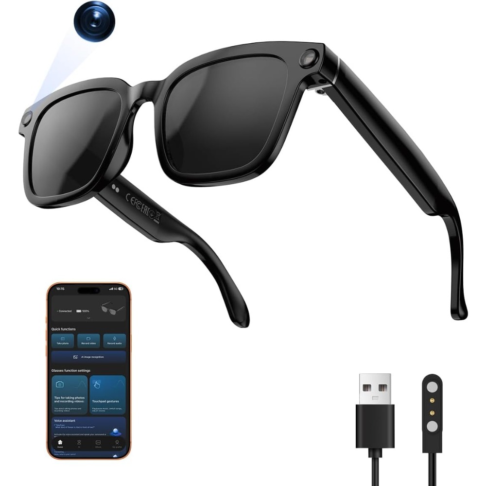 Smart HD Camera Glasses with V - Smart Glasses Lens avis et prix