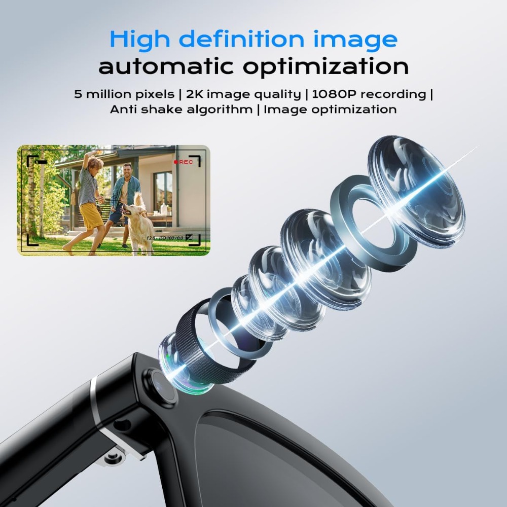 Smart HD Camera Glasses with V - Smart Glasses Lens avis et prix
