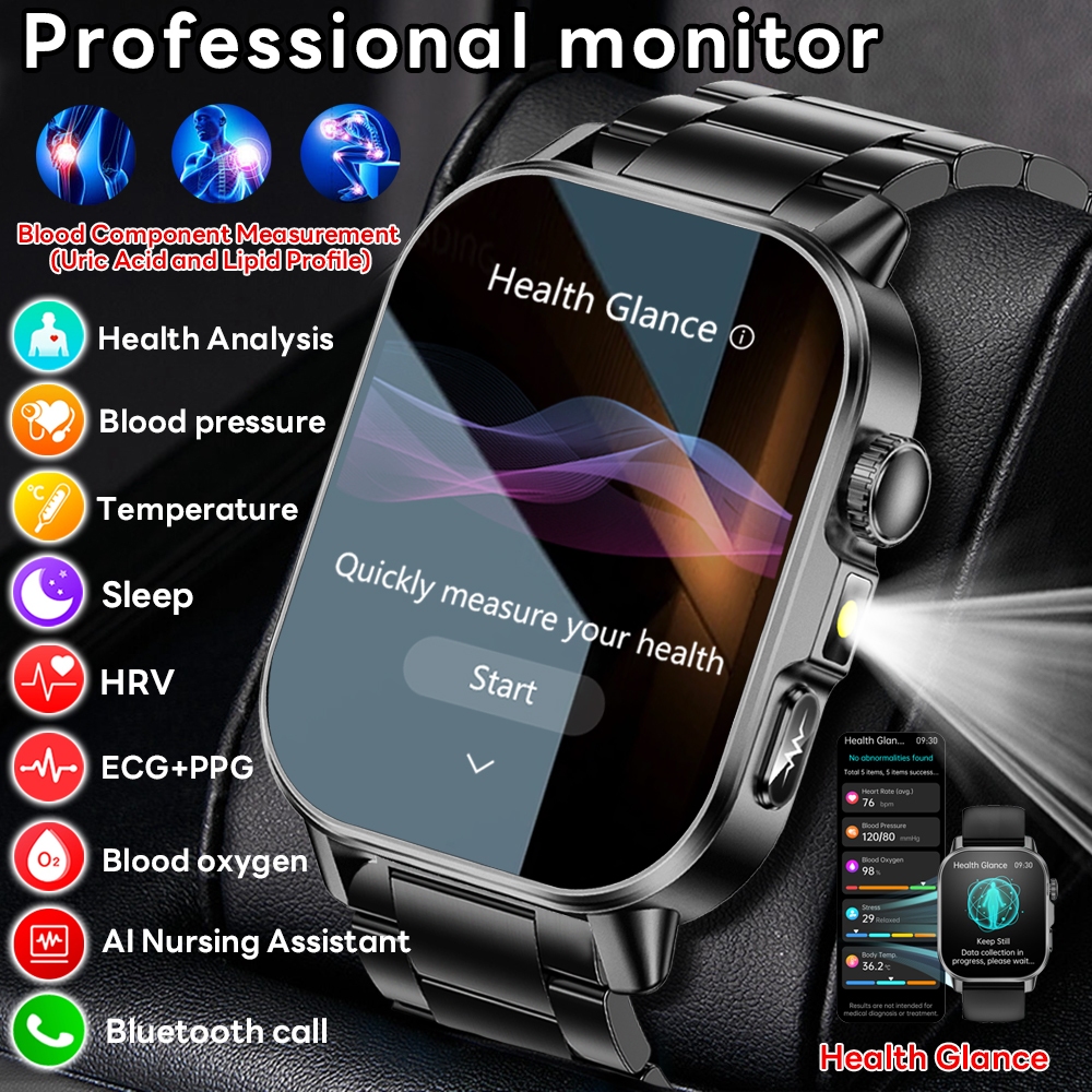 2026 New Model Uric Acid & Lip - Fall Detection Watch avis et prix
