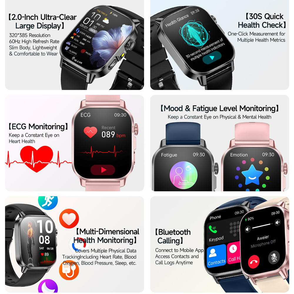 2026 New Model Uric Acid & Lip - Fall Detection Watch avis et prix