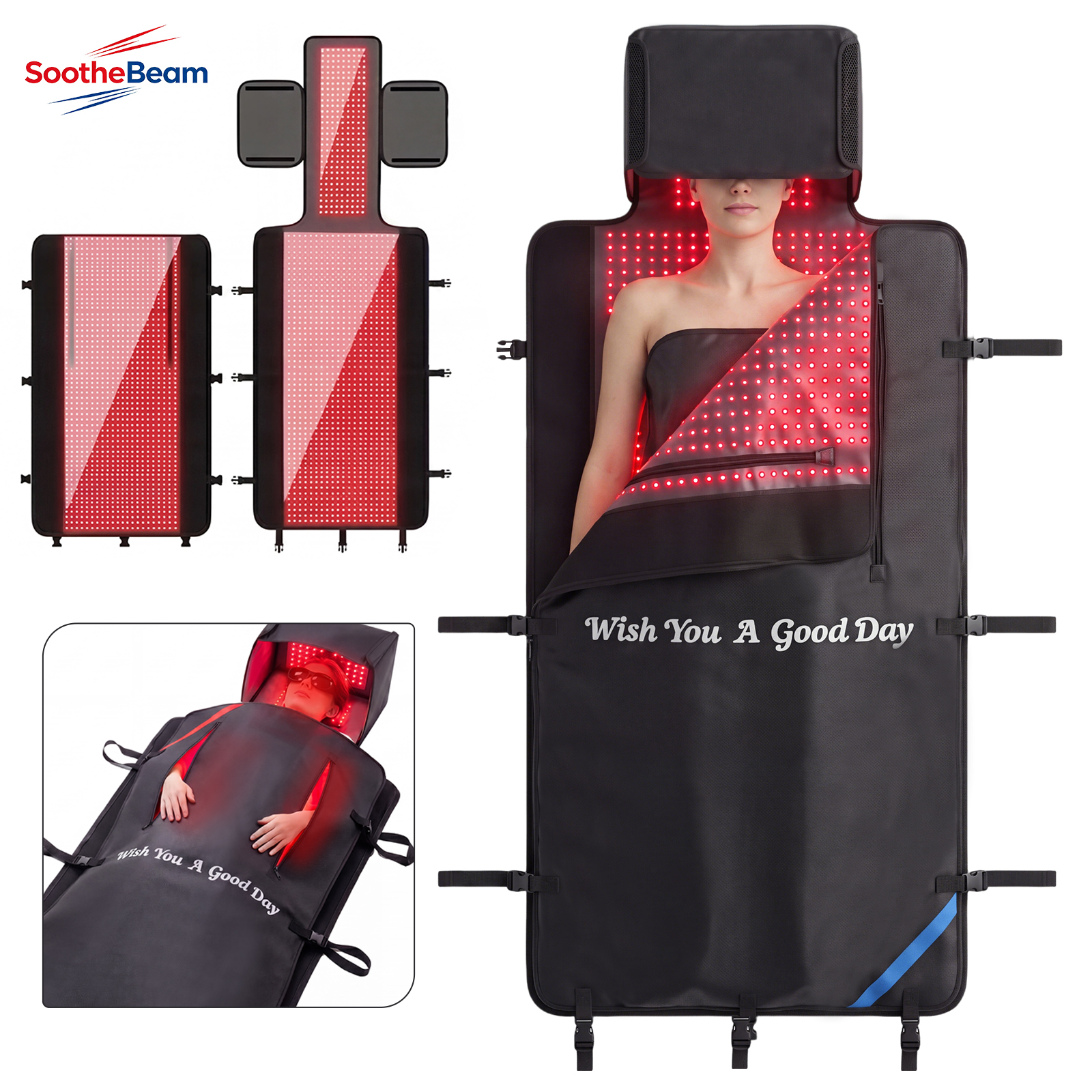 2880LEDs Red Light Therapy Mat - Galvanic Skin Sensor avis et prix