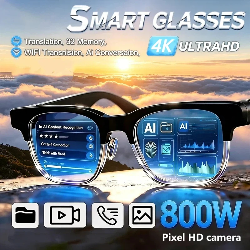 AI Smart Glasses 4K Remote Con - Smart Glasses Lens avis et prix