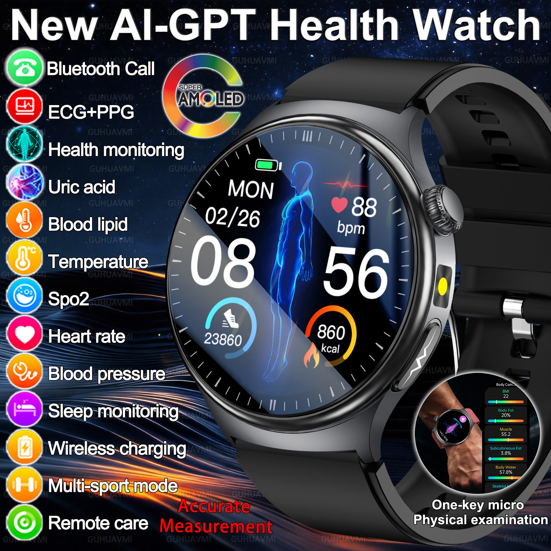 2026 New Accurate Diagnosis Sm - Fall Detection Watch avis et prix