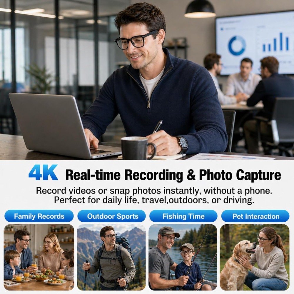 Smart Glasses for Travel: 4K V - Smart Glasses Lens avis et prix