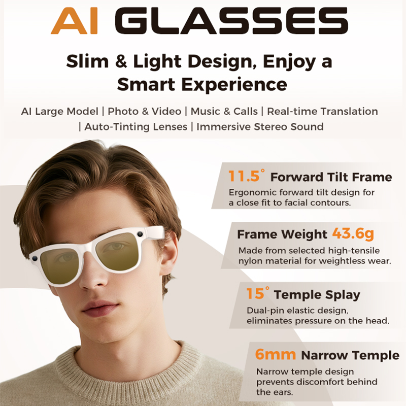 2026 New 32G Memory 800W 4K Ca - Smart Glasses Lens avis et prix