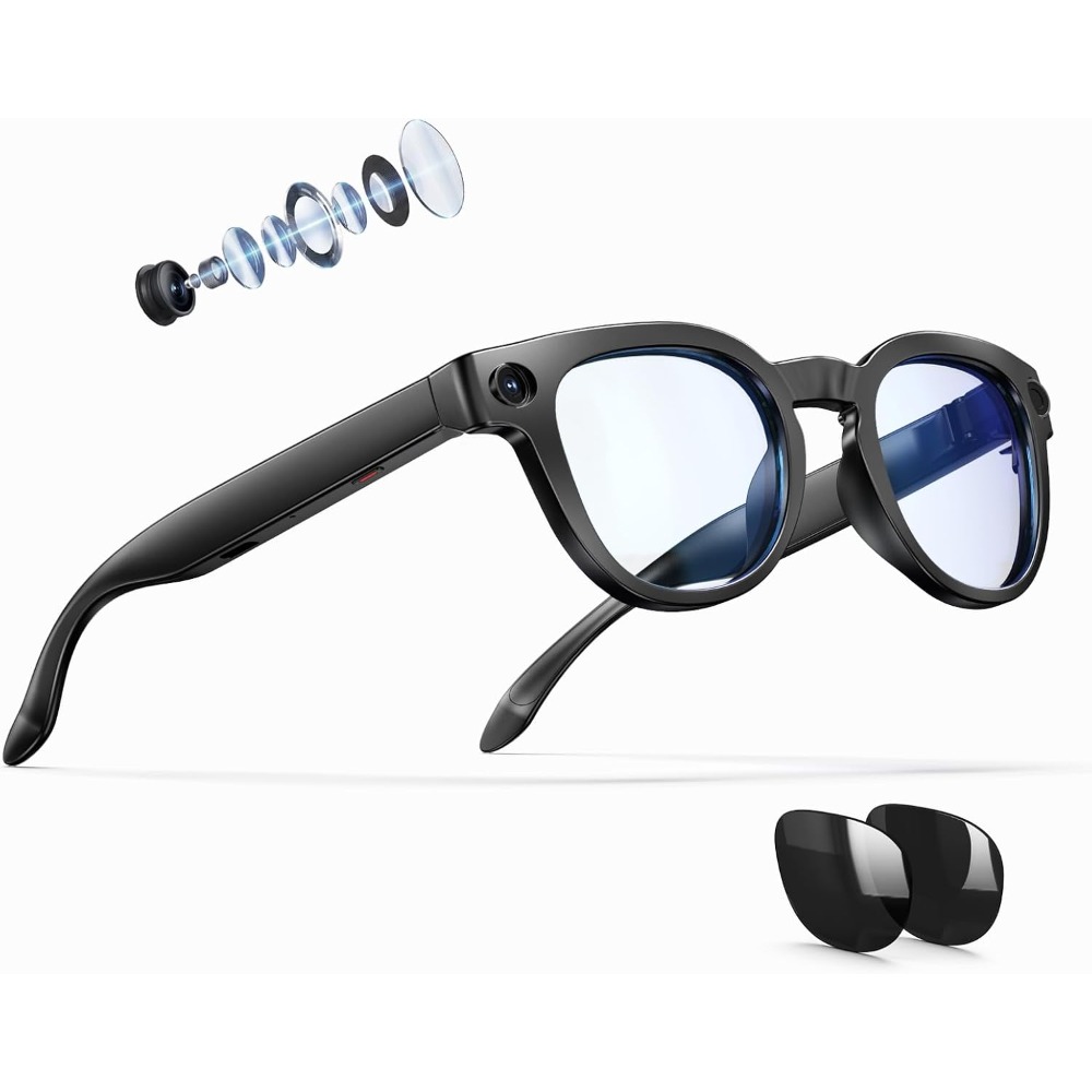 Smart Glasses with 8MP Camera, - Smart Glasses Lens avis et prix