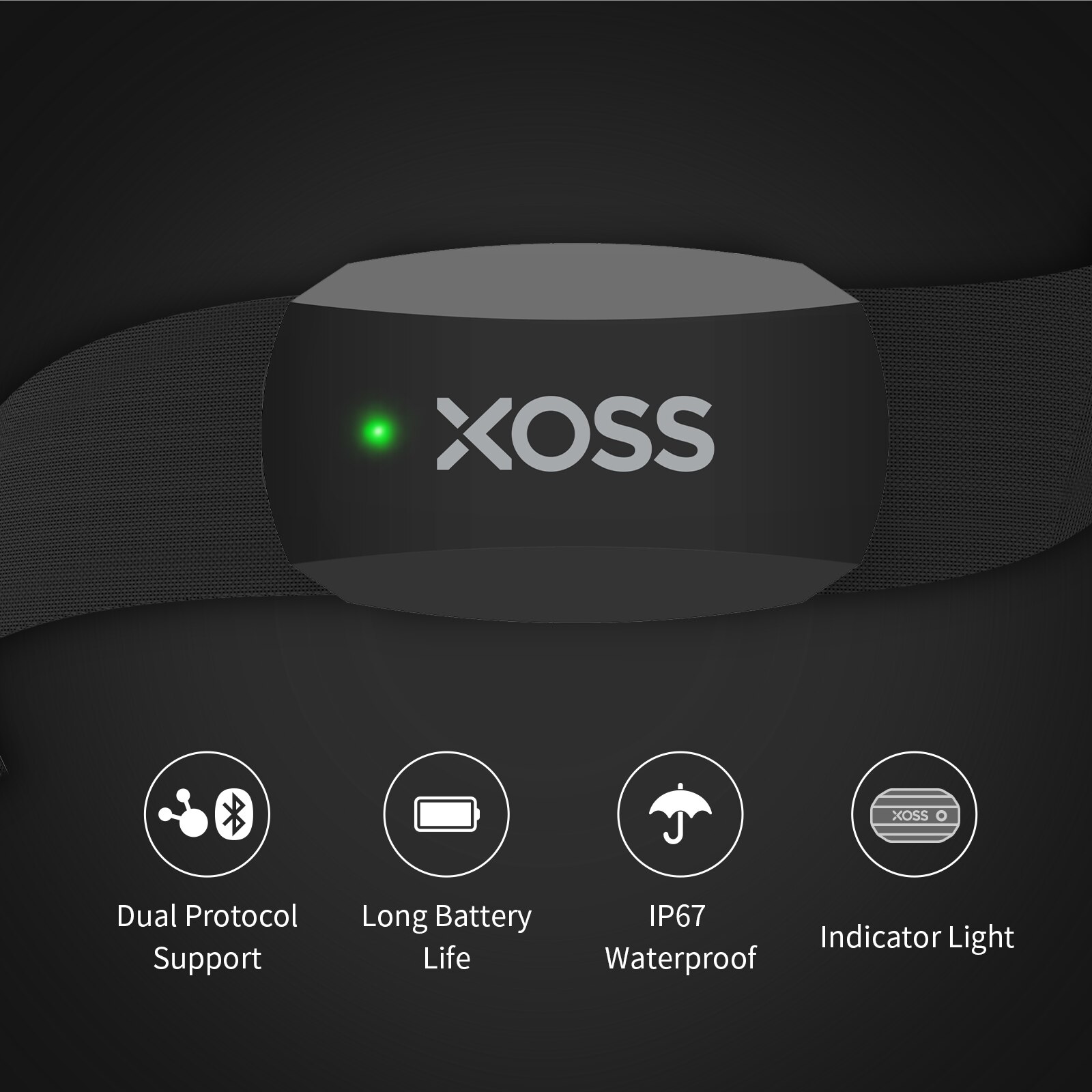 XOSS X2 Chest Strap Heart Rate - Breath Rate Monitor avis et prix