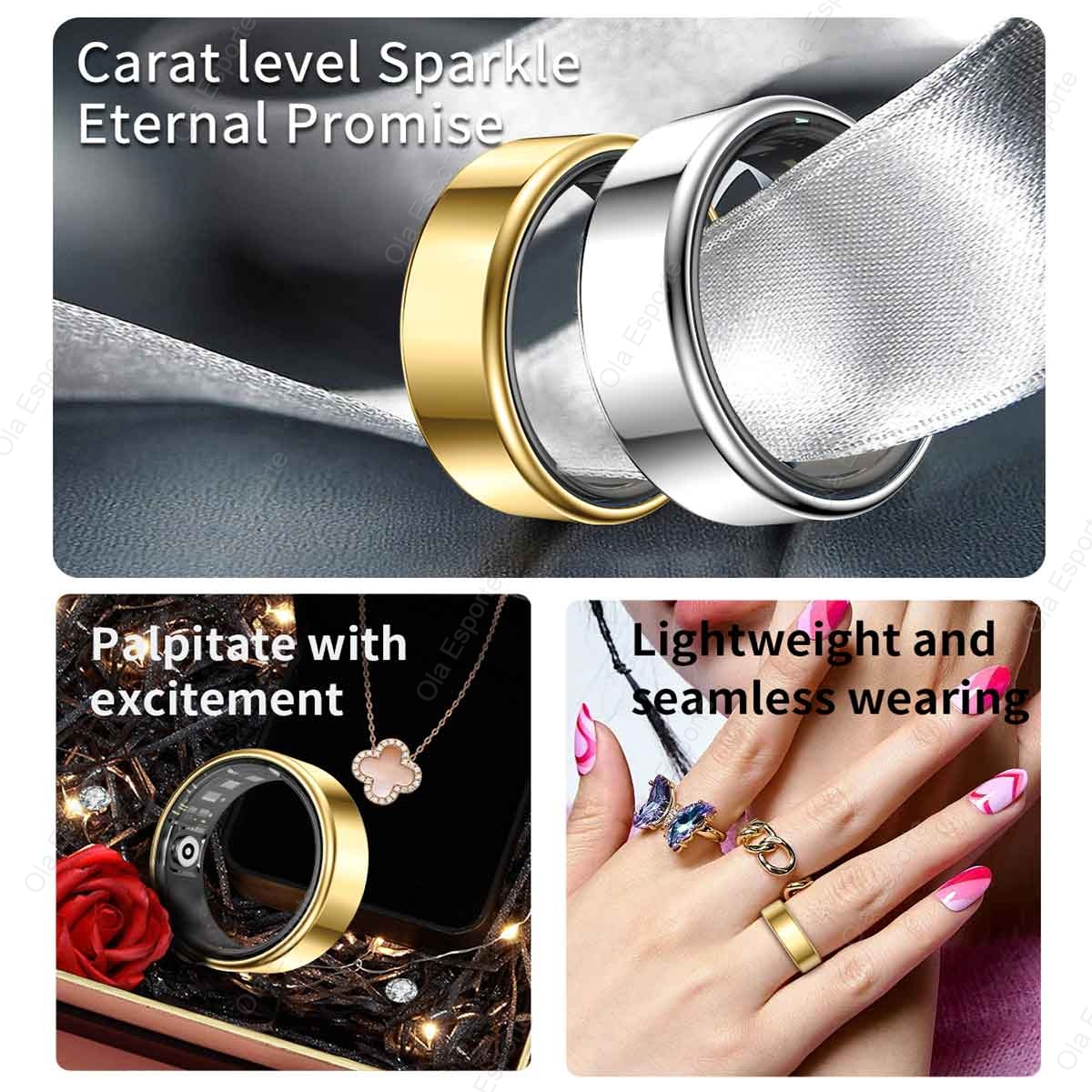 R09 Smart Ring Men Women with  - Temperature Ring Skin avis et prix