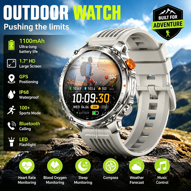Wireless Calling Smart Watch I - Breath Rate Monitor avis et prix