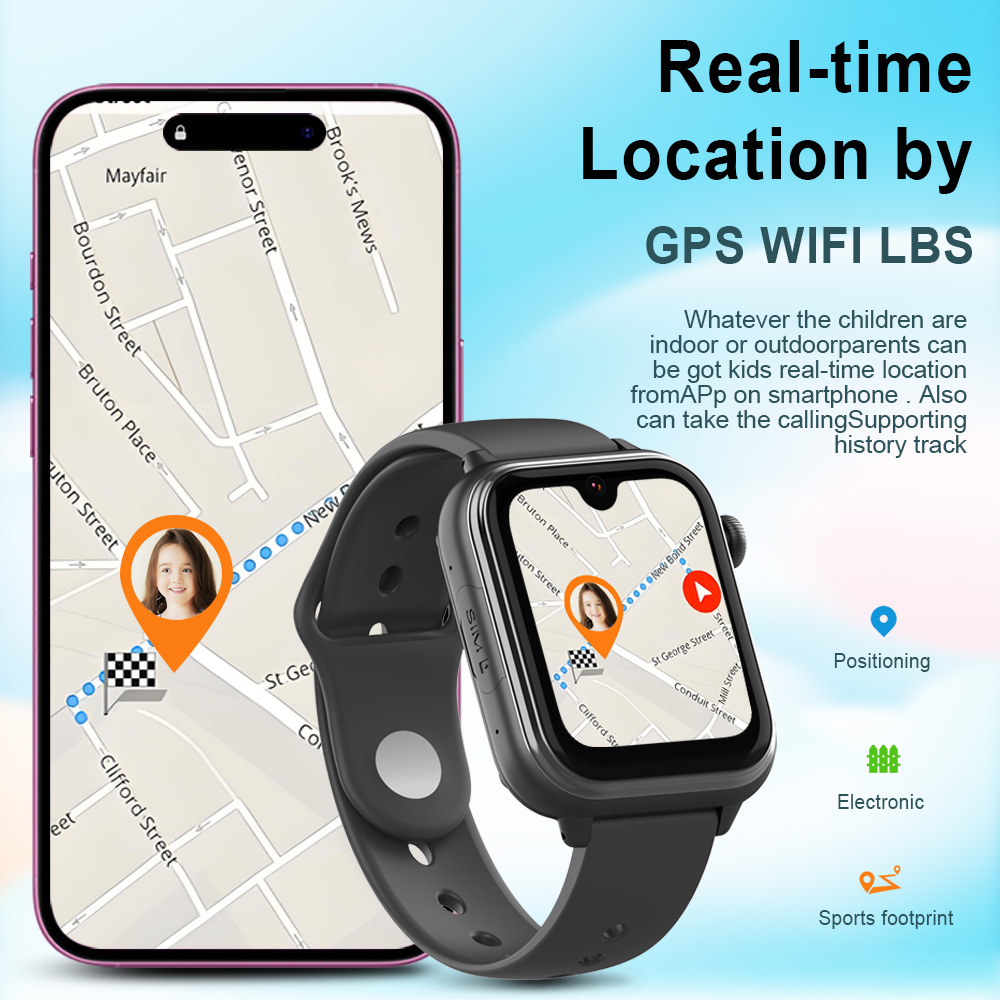 Wonlex KT37 GPS Smart Watch Ki - Fall Detection Watch avis et prix