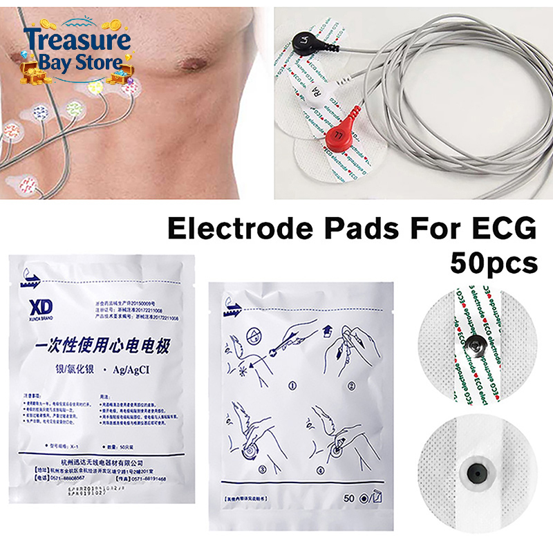 50pcs ECG Electrodes  Disposab - Ecg Patch Monitor avis et prix