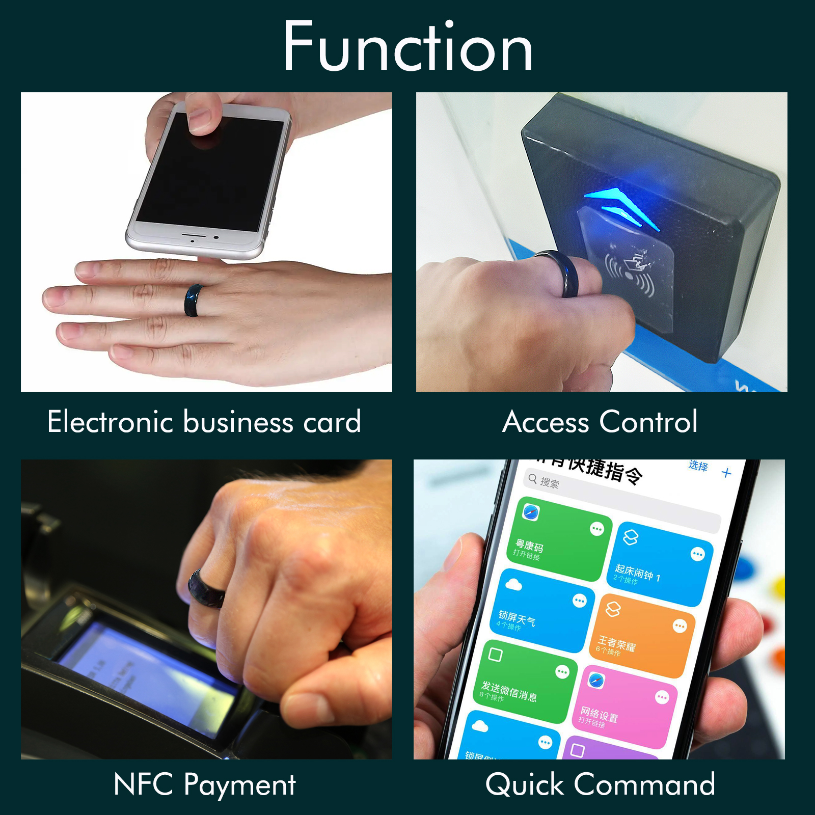 NFC Ntag216 Chip Ceramic Smart - Smart Ring Nfc Pay avis et prix