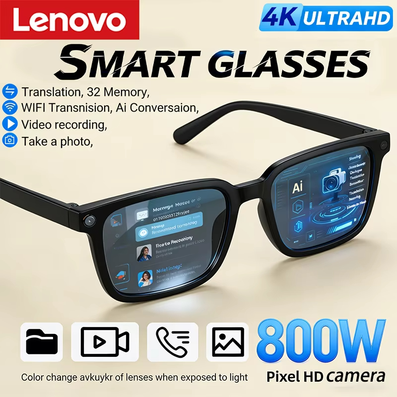 Lenovo AI Smart Glasses 8K HD  - Smart Glasses Lens avis et prix